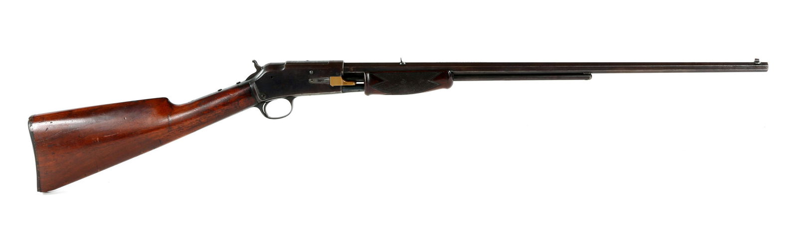 1889 COLT LIGHTNING SMALL FRAME .22 CALIBER RIFLE: 1889 COLT LIGHTNING SMALL FRAME .22 CALIBER RIFLE 1889 Colt Lightning Second Model Small Frame .22 Caliber Slide Action Rifle. The barrel is marked "Colt PT. F.A. MFG. Co. Hartford, Conn. USA. Pat. Ma