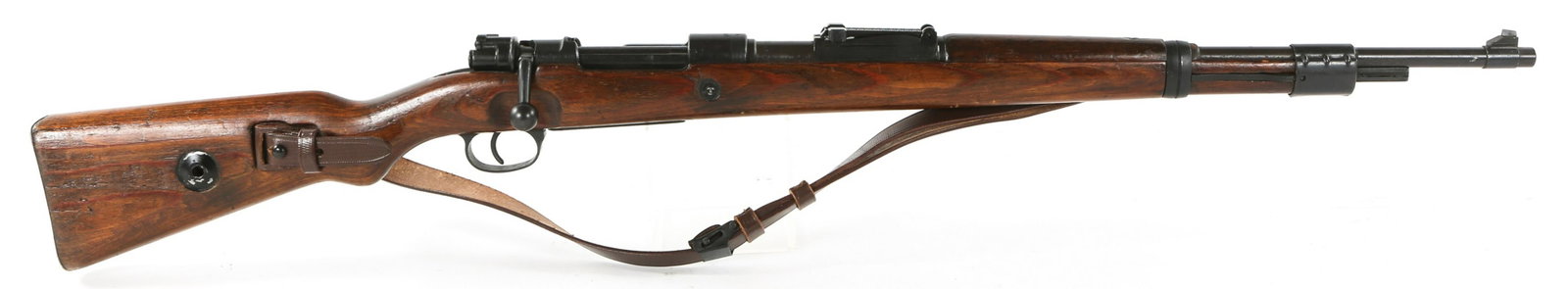 1944 GERMAN MAUSER bcd K98 8mm BOLT ACTION RIFLE: 1944 GERMAN MAUSER bcd K98 8mm BOLT ACTION RIFLE 1944 German Mauser bcd Russian Capture K.98 8mm Bolt Action Rifle. Russian district stamp "ch93034 on the barrel. The receiver is stamped "bcd 4" with 