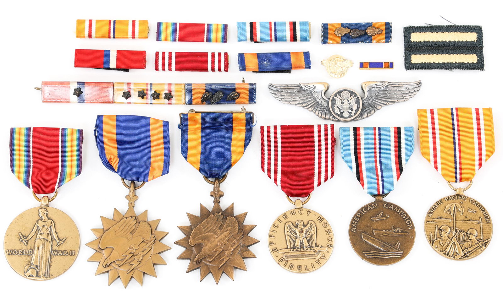 WWII US AAF 380th BOMB GROUP AIRCREW MEDAL ARCHIVE: WWII US AAF 380th BOMB GROUP AIRCREW MEDAL ARCHIVE WWII US Army Air Force, 531st Bomb Squadron, 380th Bomb Group medal Archive of Aircrew "Donald Alden Lake" based at Fenton Airfield, Australia, 1943 