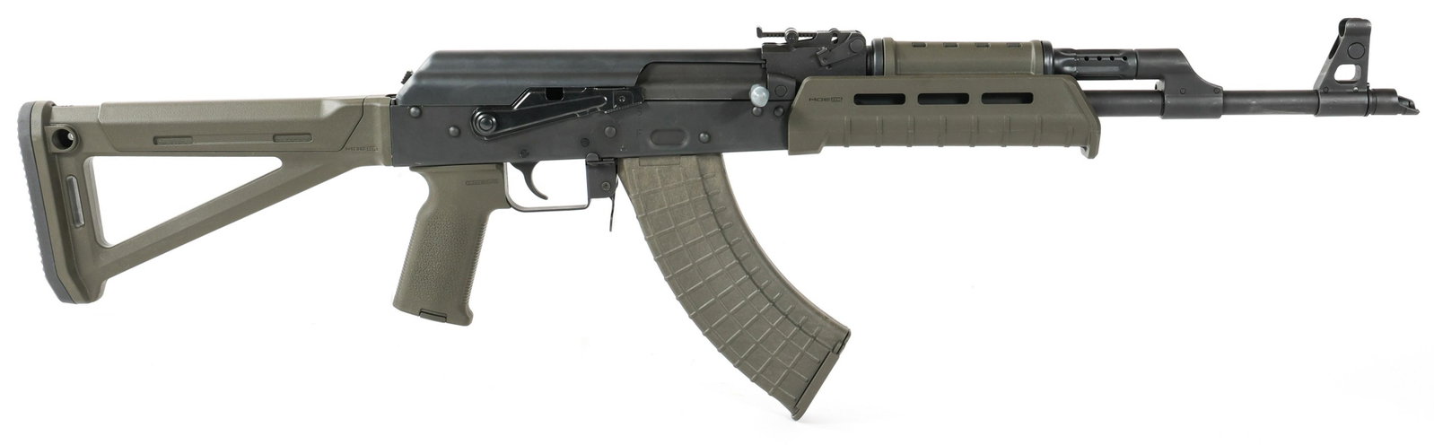 CENTURY ARMS RAS47 7.62x39mm SEMI-AUTOMATIC RIFLE: CENTURY ARMS RAS47 7.62x39mm SEMI-AUTOMATIC RIFLE Century Arms Model RAS47 7.62x39mm semi-automatic rifle. Composite MagPul stocks and pistol grip. 30 round ProMag magazine. Caliber / Gauge: 7.62x39mm