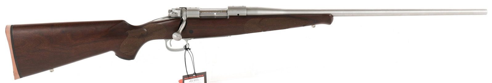 WINCHESTER MODEL 70 CLASSIC FWT .243 WSSM RIFLE: WINCHESTER MODEL 70 CLASSIC FWT .243 WSSM RIFLE Winchester Model 70 Classic Featherweight .243 Winchester Super Short Magnum caliber bolt action rifle. Stainless steel finish. Original factory packagi