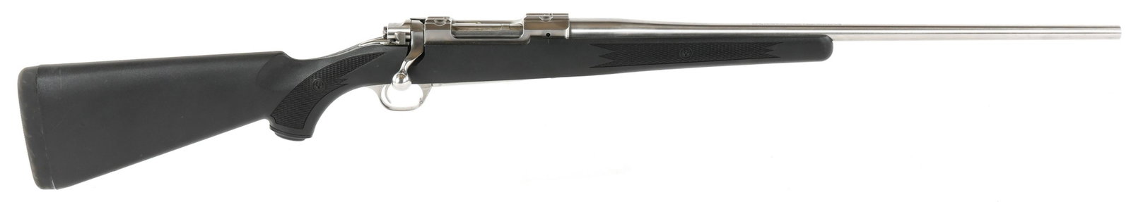 RUGER MODEL M77 MARK II .22-250 REM RIFLE: RUGER MODEL M77 MARK II .22-250 REM RIFLE Ruger Model M77 Mark II bolt action .22-250 Remington caliber rifle. Barrel stamped "Sturm, Ruger & CO INC Southport Conn USA". Stainless steel finish. Polyme