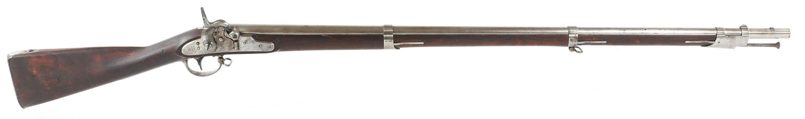 US REMINGTON MODEL 1816 MAYNARD CONVERSION MUSKET: US REMINGTON MODEL 1816 MAYNARD CONVERSION MUSKET US Remington Model 1816 .69 caliber percussion musket with Maynard tape primer conversion. Lockplate marked Remington Ilion NY 1856 U.S. barrel dated