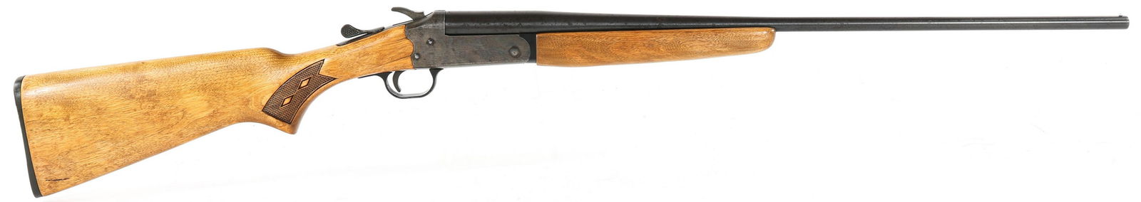 STEVENS MODEL 94 BREAK-OVER SHOTGUN 410 GA: STEVENS MODEL 94 BREAK-OVER SHOTGUN 410 GA | Savage Stevens model 94 Series K .410 gauge break-over single shot shotgun. 3" chamber. No visible choke marks. Barrel stamped: "SP6." Wooden stock, and bl