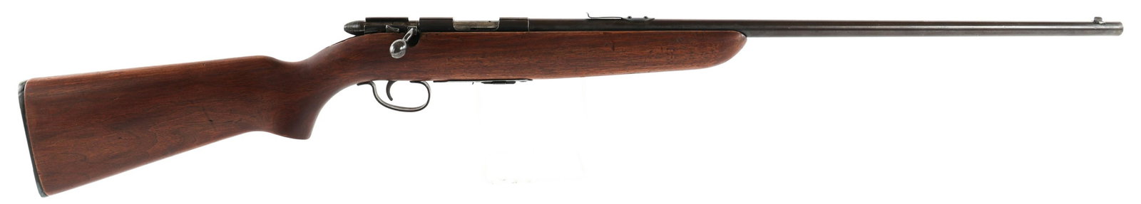 REMINGTON SCOREMASTER 511 BOLT ACTION 22 CAL RIFLE: REMINGTON SCOREMASTER 511 BOLT ACTION 22 CAL RIFLE Remington Scoremaster Model 511 bolt action .22 S-L-LR rifle. Blued finish. Wood stock. Adjustable rear sight. One magazine. Caliber / Gauge: 22 S-L-