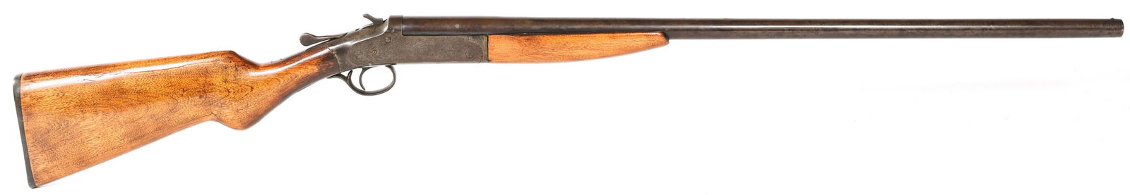 EXCEL BREAK OVER 12 GAUGE SHOTGUN: EXCEL BREAK OVER 12 GAUGE SHOTGUN Excel break over 12 gauge shotgun. Blued finish with wood stock and fore grip. Caliber / Gauge: 12 Barrel Length: 30 Serial Number: 99192