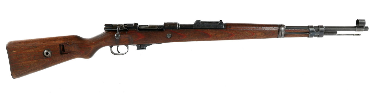 WWII GERMAN F.B. RADOM CODE 660 MODEL G29/40 RIFLE: WWII GERMAN F.B. RADOM CODE 660 MODEL G29/40 RIFLE WWII German F.B. Radom Code 660 Model G29/40 bolt action rifle. Erma Erfurt .22LR conversion installed. Serial numbers match on receiver, barrel, bar