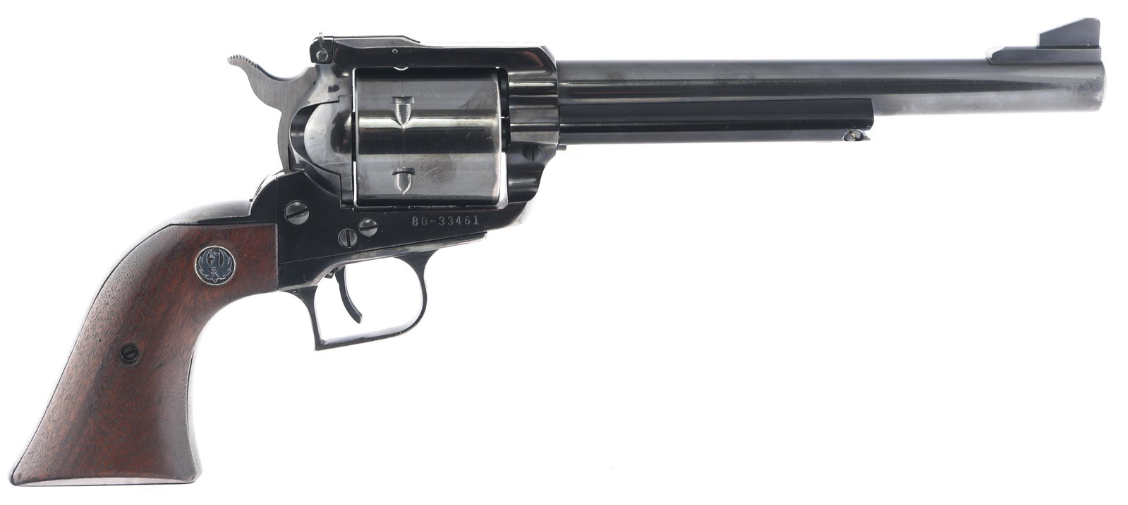 1971 RUGER SUPER BLACKHAWK .44 MAGNUM REVOLVER: 1971 RUGER SUPER BLACKHAWK .44 MAGNUM REVOLVER 1971 Ruger Super Blackhawk single action .44 Magnum caliber revolver. Hammer and trigger conversion. Barrel stamped "Sturm, Ruger & Co. Inc. Southport, C