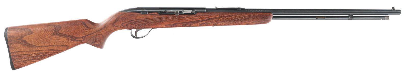 SEARS MODEL 25 .22 S CALIBER SEMI AUTOMATIC RIFLE: SEARS MODEL 25 .22 S CALIBER SEMI AUTOMATIC RIFLE Sears Roebuck & Co Model 25 semi automatic .22 S caliber rifle. Wood stock. Adjustable rear sight, front blade sight. Full length magazine tube. | Cal