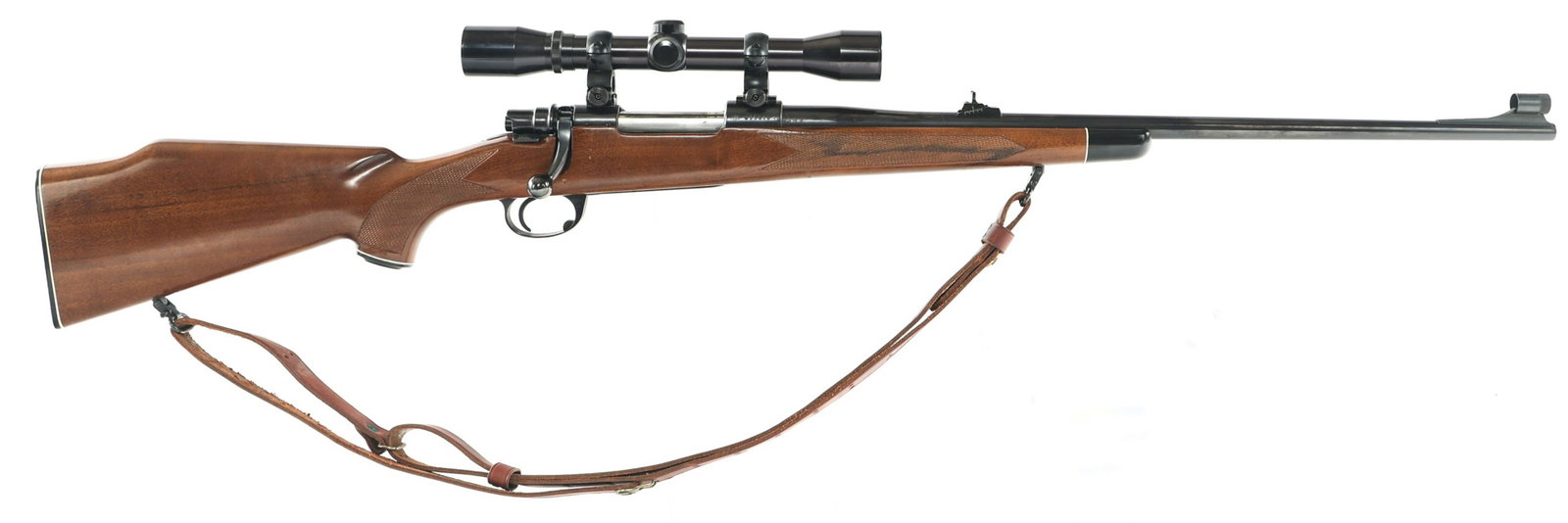 INTERARMS MARK X BOLT ACTION .243 CALIBER RIFLE: INTERARMS MARK X BOLT ACTION .243 CALIBER RIFLE Zastava Interarms Mark X .243 Winchester caliber bolt action rifle. Manufactured by Zastava, imported by Interarms. Blued finish. Checkered walnut stock