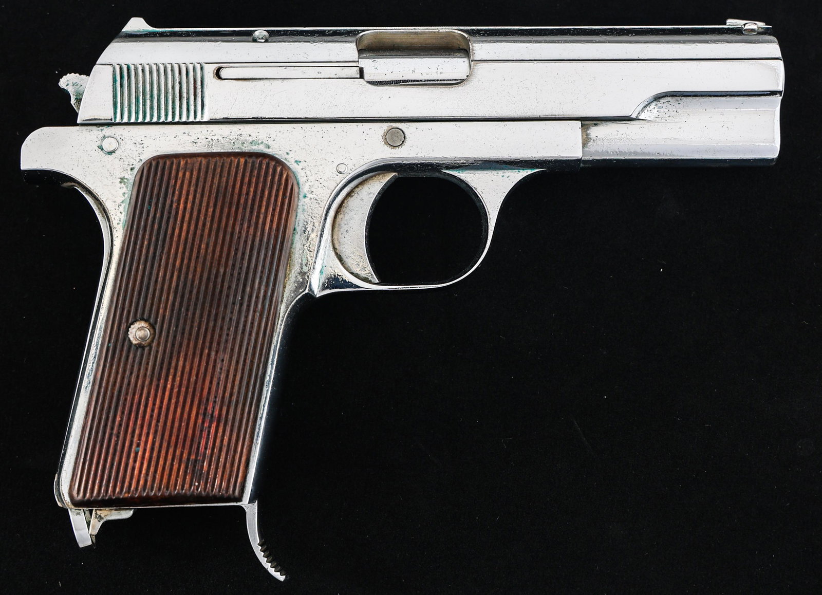 HUNGARIAN FEG MODEL 37M .380 ACP CALIBER PISTOL: HUNGARIAN FEG MODEL 37M .380 ACP CALIBER PISTOL Hungarian FEG Model 37M .380 caliber semi automatic pistol. Nickel finish. Grooved wood grips. One magazine. No visible import marks. | Caliber / Gauge: