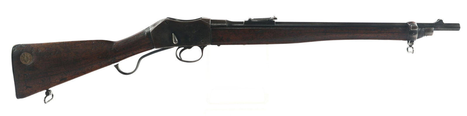 KHARTOUM 1913 BRITISH LSA AC III MARTINI CARBINE: KHARTOUM 1913 BRITISH LSA AC III MARTINI CARBINE Khartoum 1913 LSA AC III .303 caliber martini Henry carbine. Receiver marked with Crown over VR and Khartoum 1913, and dated 1882 and 1895. British pro
