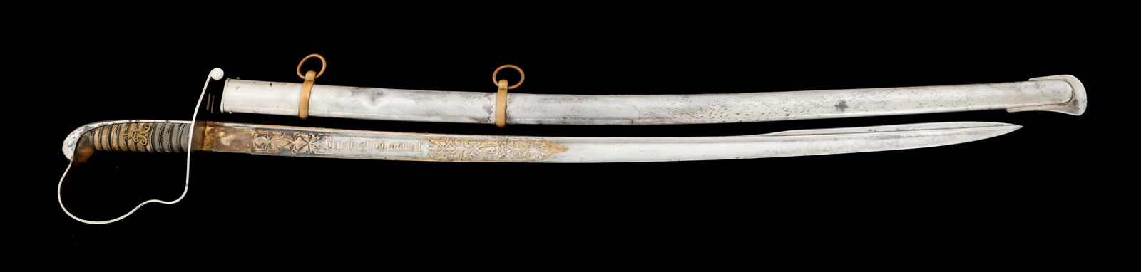 IMPERIAL GERMAN PRESENTATION SWORD DAMASCUS BLADE (1 of 18)