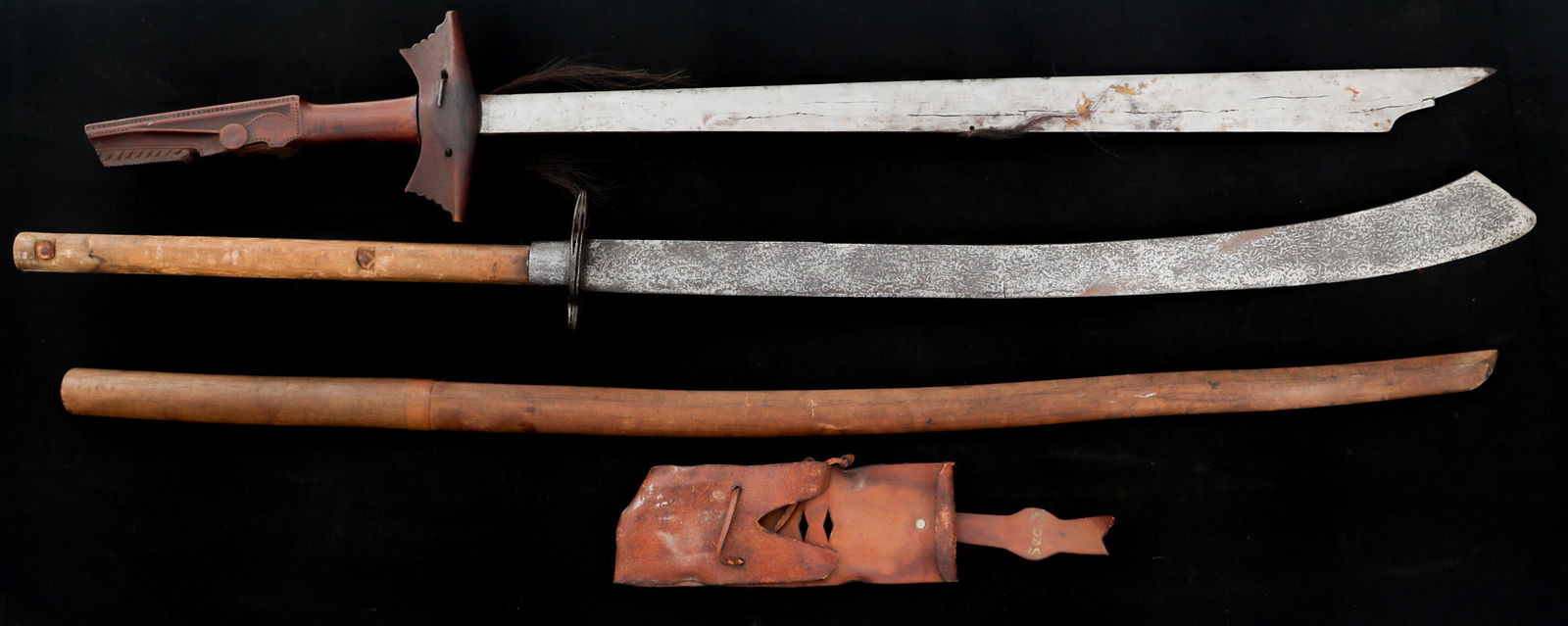 19th C. CHINESE, JAPANESE, & FILIPINO SWORD LOT (1 of 6)