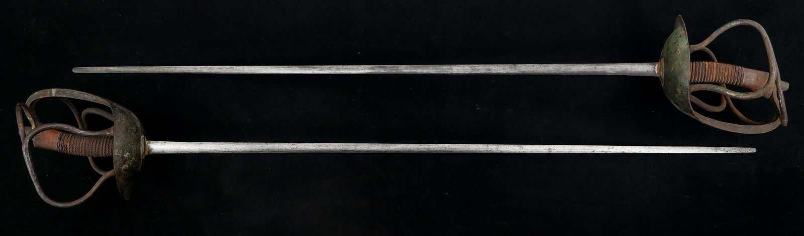 19th C. FENCING SWORDS LOT OF 2 (1 of 12)