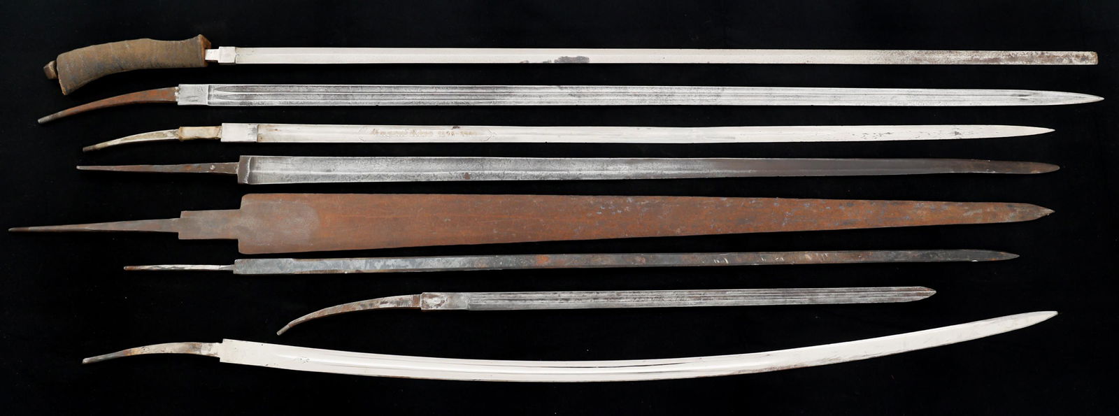 19th C. SWORD BLADES PART LOT OF 8 (1 of 6)