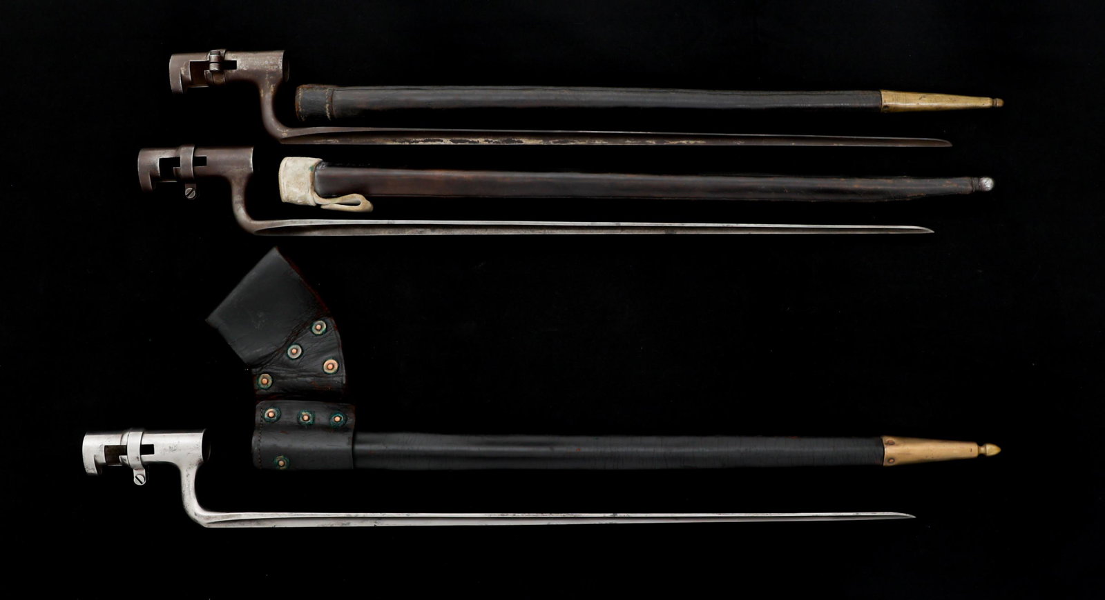 CIVIL WAR ERA US M1855 SOCKET BAYONET LOT OF 3 (1 of 10)