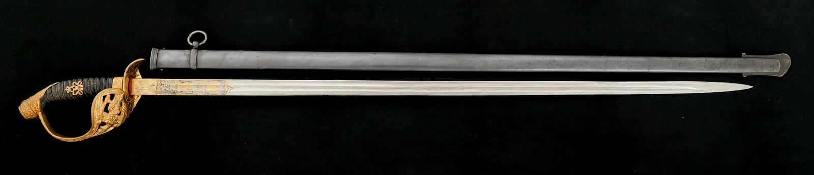 IMPERIAL GERMAN M1889 DAMASCUS OFFICER SWORD (1 of 15)