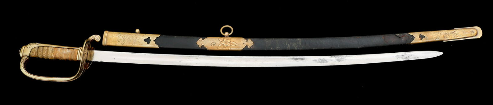 JAPANESE OFFICER 1873 KYU-GUNTO NAVAL SWORD (1 of 14)