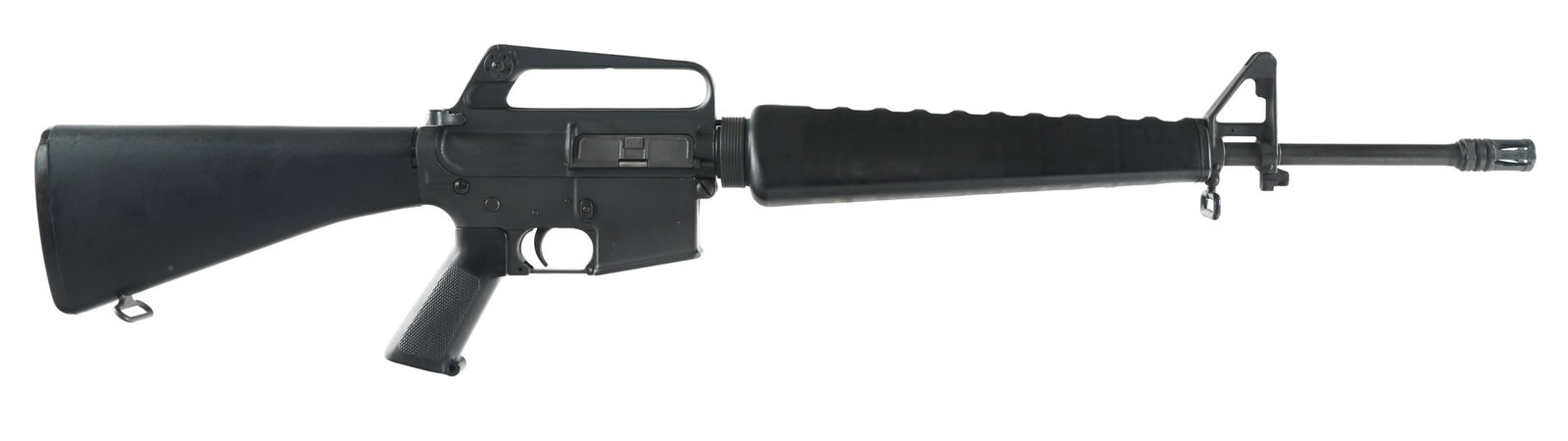 1973 COLT AR-15 SPORTER MODEL SP1 .223 REM RIFLE: 1973 COLT AR-15 SPORTER MODEL SP1 .223 REM RIFLE 1973 Colt AR-15 Sporter Model SP1 semi automatic .223 Rem. caliber rifle. Receiver stamped "Colt's Patent Firearms Hartford, Conn USA". Barrel stamped 