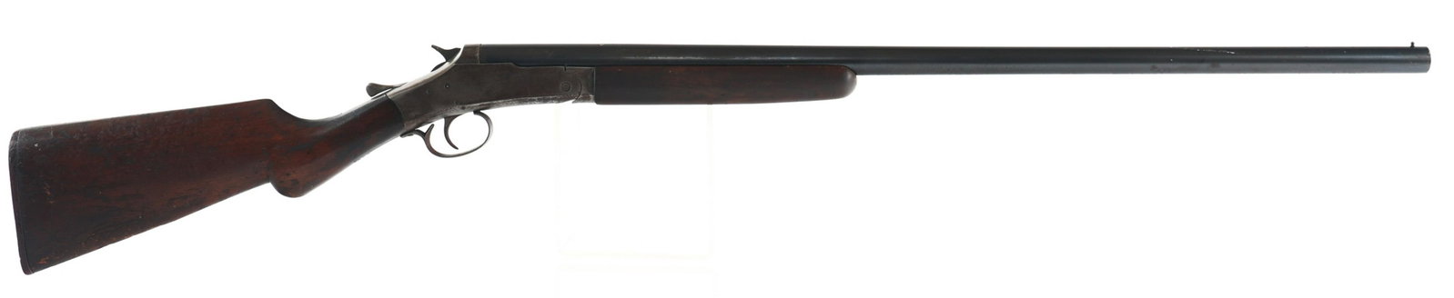 NEW ENGLAND FIREARMS TRAPPER 12 GAUGE SHOTGUN: NEW ENGLAND FIREARMS TRAPPER 12 GAUGE SHOTGUN New England Firearms Model Trapper 12 gauge single shot break over shotgun. Full choke barrel. Wood stocks. Caliber / Gauge 12 | Barrel Length: 30" | Seri