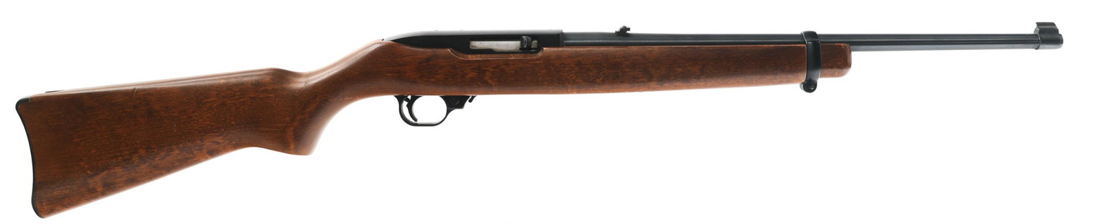 RUGER MODEL 10/22 .22 LR CALIBER CARBINE: RUGER MODEL 10/22 .22 LR CALIBER CARBINE 1985 Ruger Model 10/22 .22 LR caliber semi automatic carbine. Blued finish. Wood stock. Adjustable rear sight. One magazine. | Caliber / Ga 22 LR | Barrel Leng