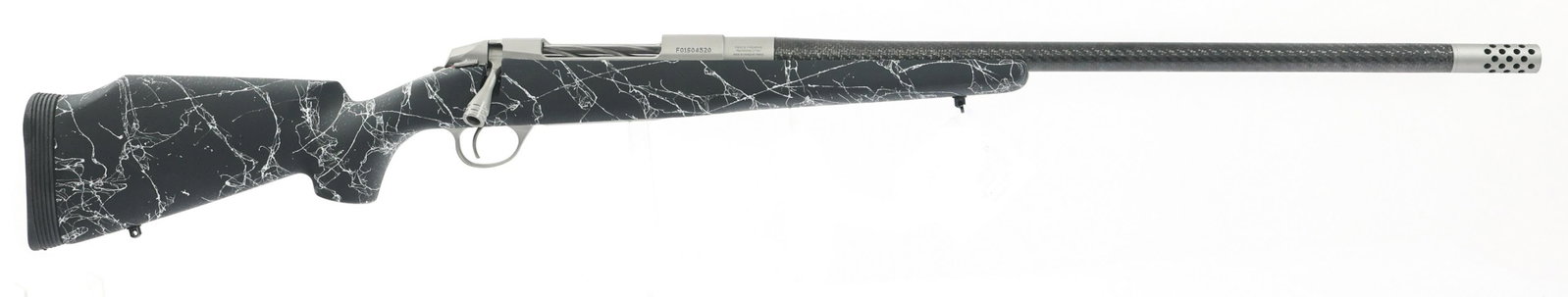 FIERCE FIREARMS MODEL CARBON EDGE RIFLE: FIERCE FIREARMS MODEL CARBON EDGE RIFLE Fierce Firearms Model Carbon Edge .300 Win Mag caliber bolt action rifle. Matte stainless steel finish. 26" free float carbon fiber barrel with muzzle brake. Te