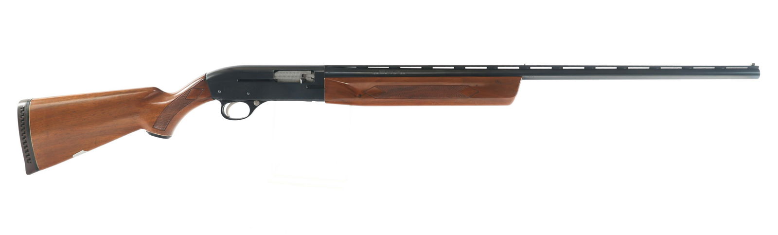 SEARS MODEL 75 TED WILLIAMS 20 GAUGE SHOTGUN: SEARS MODEL 75 TED WILLIAMS 20 GAUGE SHOTGUN Sears Roebuck Model 75 Ted Williams 20 gauge semi automatic shotgun. 2.75"-3" shells. Full choke. Blued finish. Checkered walnut stock and fore grip. 28" v