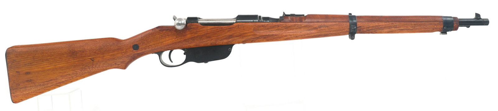 STEYR MODEL 1895 8X50mm CAL CARBINE: STEYR MODEL 1895 8X50mm CAL CARBINE Steyr Model 1895 8x50mm caliber bolt action Mannlicher carbine. Barrel import stamped "C.A.I. ST. ALB. VT." Serial Numbers match on receiver, barrel, bolt and stock