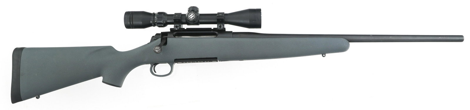 REMINGTON MODEL 710 .270 WIN CALIBER RIFLE: REMINGTON MODEL 710 .270 WIN CALIBER RIFLE Remington Model 710 .270 Win caliber bolt action rifle. Satin blued finish. Composite grey stock. Bushnell 3-9x40 scope with duplex reticle. Swivel studs. On