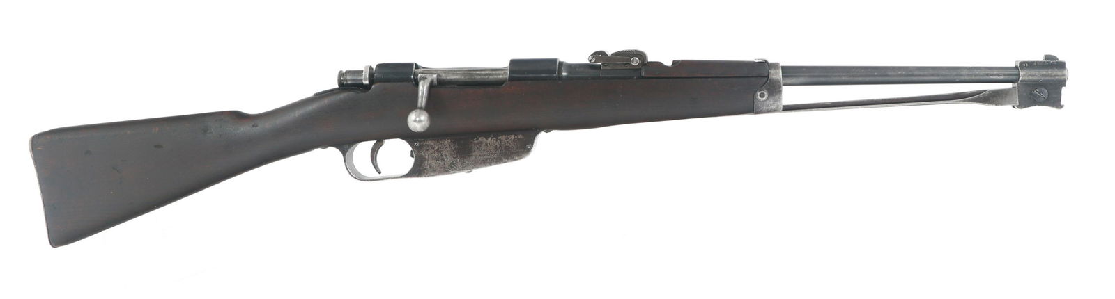 ITALIAN TURIN MODEL 91 6.5mm CAL CARCANO CARBINE: ITALIAN TURIN MODEL 91 6.5mm CAL CARCANO CARBINE Italian Turin Model 91 6.5x52mm caliber bolt action Carcano carbine. Barrel stamped "M91 6.5 Italy' and import stamped "C.A.I. ST. ALB. VT." Barrel sha