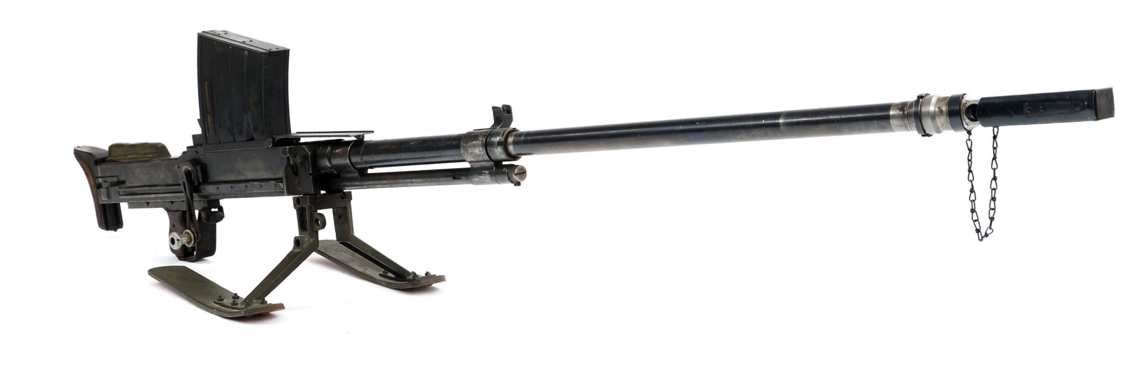 FINNISH LAHTI L39 ANTI-TANK RIFLE - DEMILLED: FINNISH LAHTI L39 ANTI-TANK RIFLE - DEMILLED Demilled Finnish VKT Lahti L-39 20mm anti-tank display rifle. Barrel has been drilled, welded to receiver, and plugged. Receiver stamped 20 PstKiv 39 VKT S