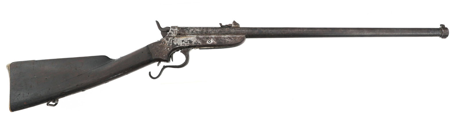 US CIVIL WAR SHARPS & HANKINS M1862 NAVY CARBINE: US CIVIL WAR SHARPS & HANKINS M1862 NAVY CARBINE US Civil War Sharps & Hankins model 1862 .52 Rimfire caliber Navy Carbine. Receiver stamped "Sharps & Hankins Philada" and "Sharps Patent 1859". Blade 