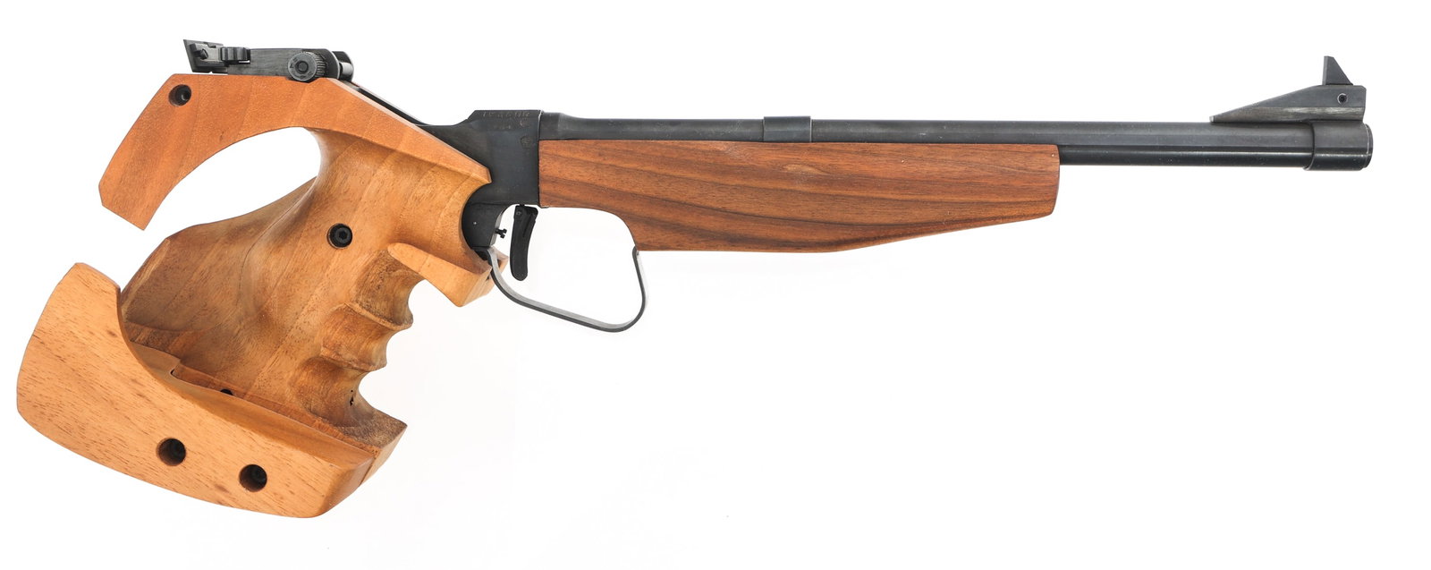 TULA MODEL T03-35M .22 LR CAL FREE TARGET PISTOL: TULA MODEL T03-35M .22 LR CAL FREE TARGET PISTOL Tula Model T03-35M .22 LR caliber Free Target Pistol. Imported by Nycord Precision Products. Blued finish. Adjustable rear sight. Morini Competition gr