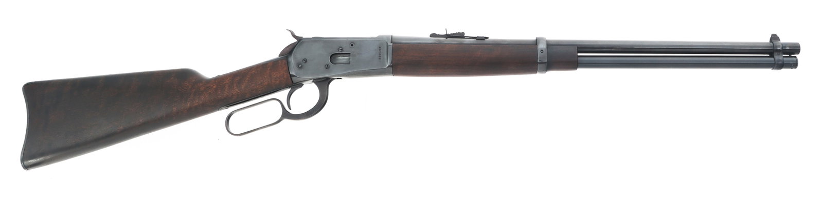ROSSI MODEL 92 SRC .44-40 CALIBER LEVER CARBINE: ROSSI MODEL 92 SRC .44-40 CALIBER LEVER CARBINE Rossi Model 92 SRC .44-40 caliber lever action rifle. Import marked Interarms. Blued finish. Full length magazine tube. Adjustable rear iron sight, fron