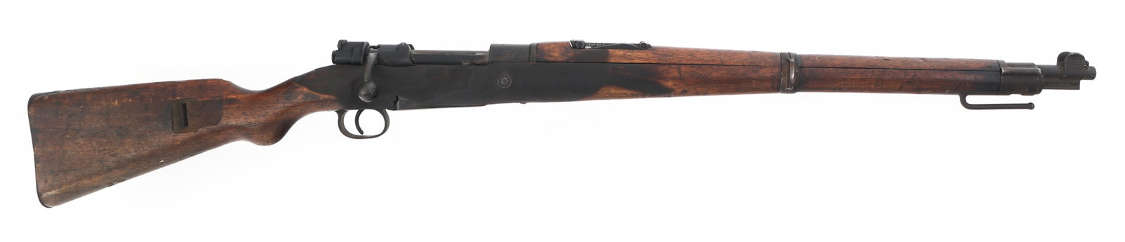 1911 PRUSSIAN ERFURT MODEL K98 7.92MM CAL RIFLE: 1911 PRUSSIAN ERFURT MODEL K98 7.92MM CAL RIFLE 1911 Prussian Erfurt Model Kar. 98 7.92x57mm caliber bolt action rifle. Serial numbers match on receiver, bolt, firing pin housing, floor pate, bayonet 