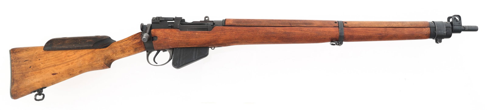 1942 BRITISH SAVAGE No4 Mk1 .303 CAL SNIPER RIFLE: 1942 BRITISH SAVAGE No4 Mk1 .303 CAL SNIPER RIFLE 1942 British Savage No 4 Mk 1 .303 British caliber bolt action sniper rifle. No Import mark. Blued finish. Scope mount. Left receiver stamped "S No 4 
