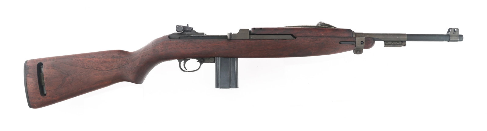 WWII US INLAND DIV MODEL M1 .30 CALIBER CARBINE: WWII US INLAND DIV MODEL M1 .30 CALIBER CARBINE 1943 WWII Inland Division Model M1 .30 caliber carbine. First production block. Receiver stamped "US Carbine Cal .30 M1" and "Inland Div". Barrel stampe