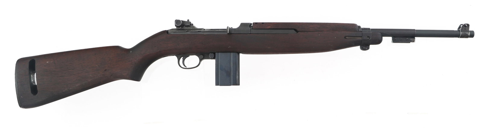 1943 US STANDARD PRODUCTS M1 .30 CALIBER CARBINE: 1943 US STANDARD PRODUCTS M1 .30 CALIBER CARBINE 1943 WWII US Standard Products Model M1 .30 caliber Carbine. First production block. Receiver stamped "US Carbine - Cal .30" and "STD. PRO". Barrel sta