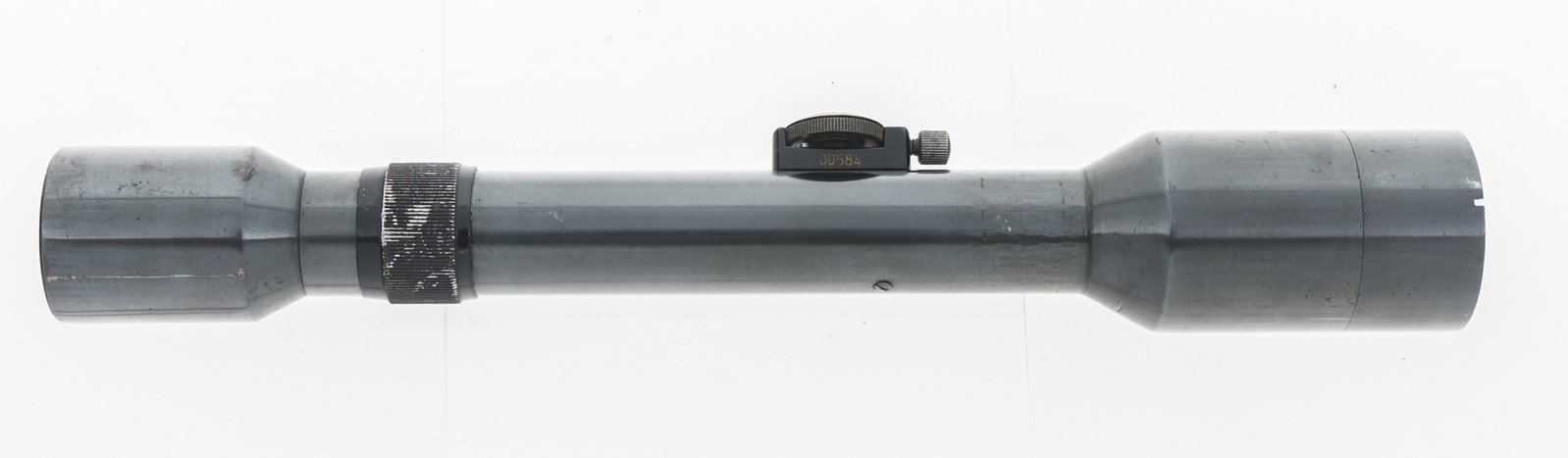 WWII GERMAN AJACK 4X90 SNIPER RIFLE SCOPE: WWII GERMAN AJACK 4X90 SNIPER RIFLE SCOPE WWII German AJACK 4X90 sniper rifle scope. SN 00584.