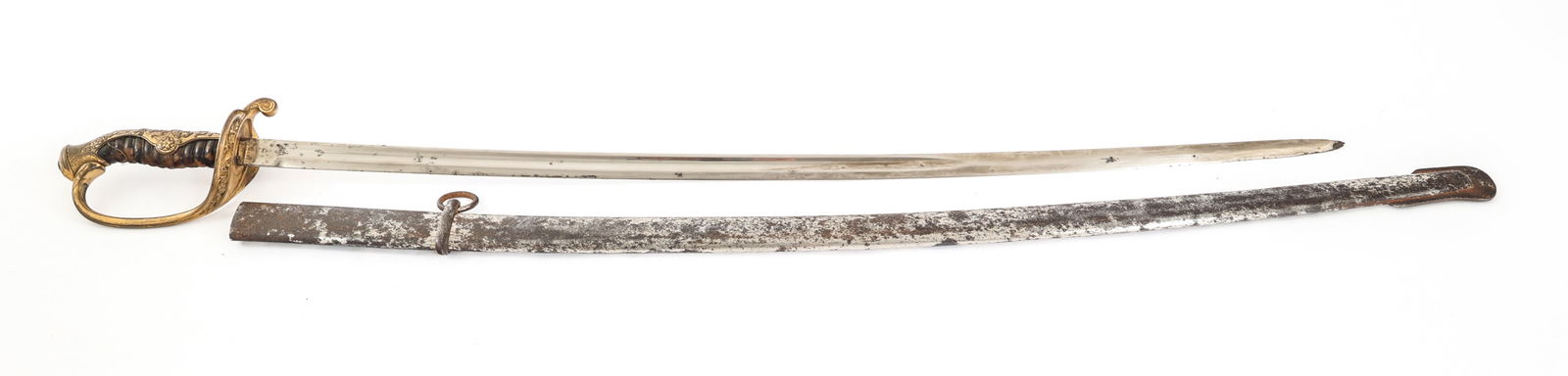 WWII JAPANESE TYPE 19 GENERAL GRADE KYU - GUNTO: WWII JAPANESE TYPE 19 GENERAL GRADE KYU - GUNTO WWII Imperial Japanese Type 19 General Officer's Grade Kyu - Gunto Sword. Single edged, slightly curved, bright blade with fuller. No visible maker mark