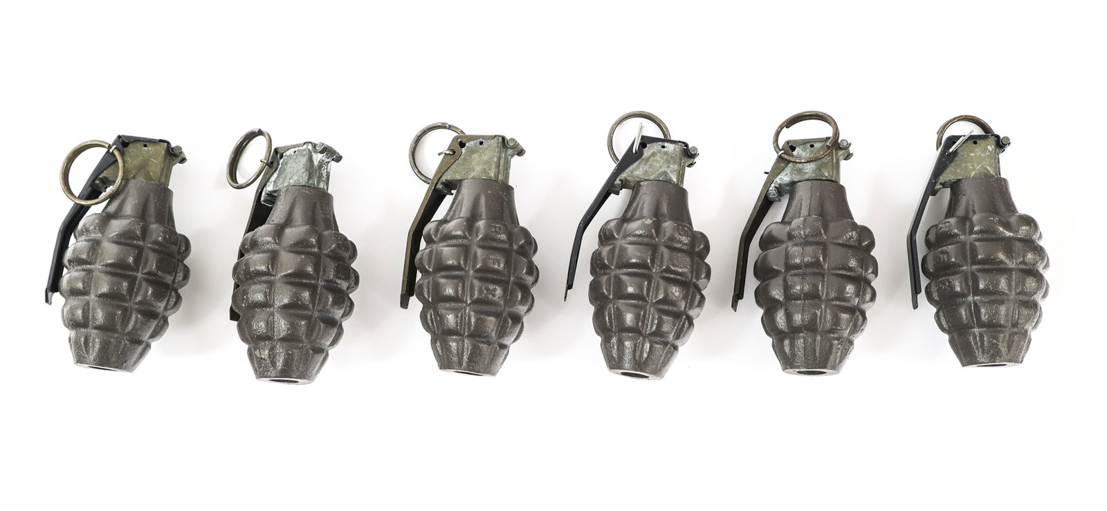 WWII - COLD WAR US ARMY MK. II GRENADES: WWII - COLD WAR US ARMY MK. II GRENADES WWII - Cold War US Army Mk. II Pineapple Grenades.