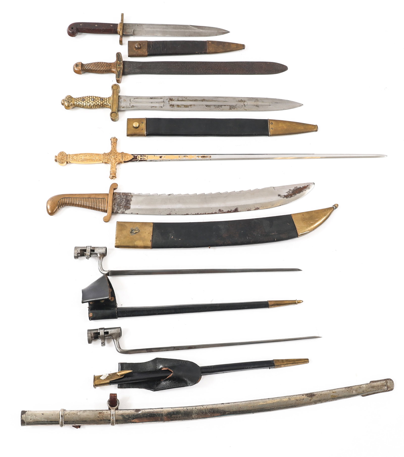 CONTEMPORARY REENACTOR CIVIL WAR - WWII SWORDS: CONTEMPORARY REENACTOR CIVIL WAR - WWII SWORDS Contemporary Production Reenactor Civil War - WWII Swords and Bayonets.