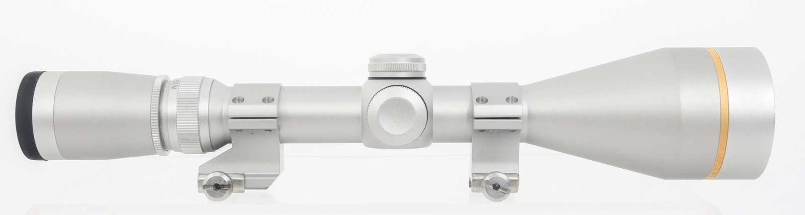 LEUPOLD MODEL VX-3 4.5-14x50mm RIFLE SCOPE: LEUPOLD MODEL VX-3 4.5-14x50mm RIFLE SCOPE Leupold Model VX-3 4.5-14x50mm rifle scope. Silver finish. Duplex reticle. QD scope rings. Scope cover. Size / Gauge: 4.5-14x50