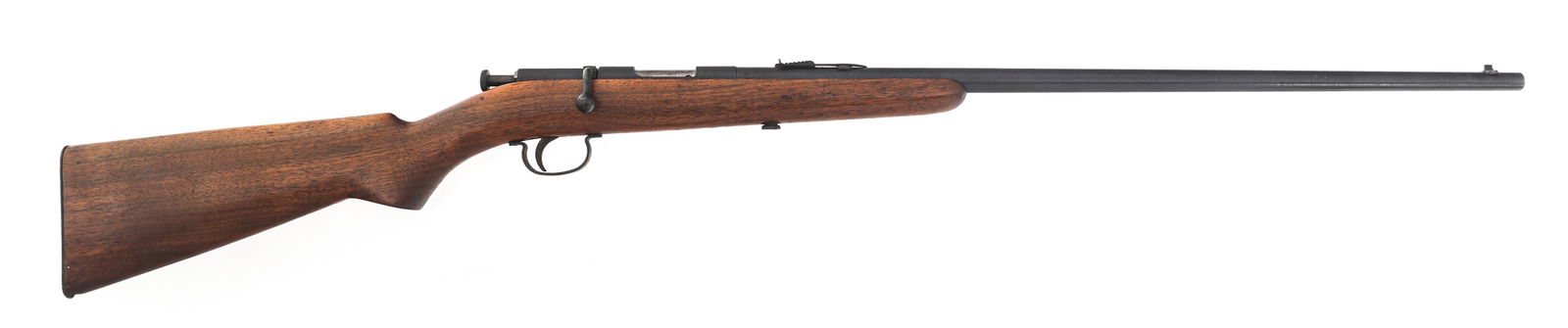 REMINGTON MODEL 33 .22 CALIBER BOLT ACTION RIFLE: REMINGTON MODEL 33 .22 CALIBER BOLT ACTION RIFLE Remington Model 33 .22 S-L-LR caliber single shot bolt action rifle. Blued finish. Wood stock. Adjustable rear sight. Caliber / Gauge: 22 S-L-LR | Barr