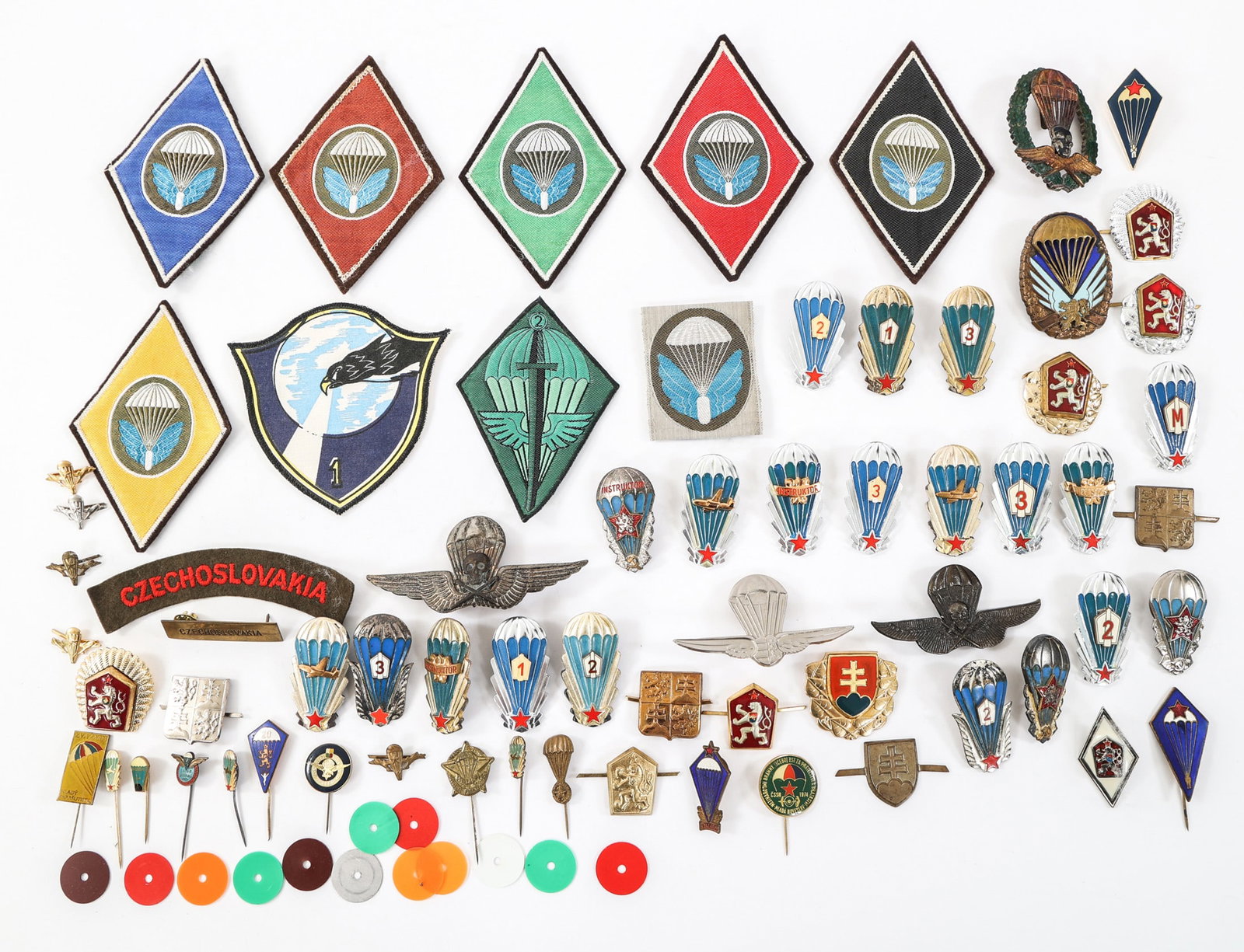 COLD WAR EASTERN EUROPEAN MILITARY JUMP WINGS: COLD WAR EASTERN EUROPEAN MILITARY JUMP WINGS Cold War Eastern European Military Jump Wings. Includes Soviet, Hungarian, Czechoslovakian, and more.