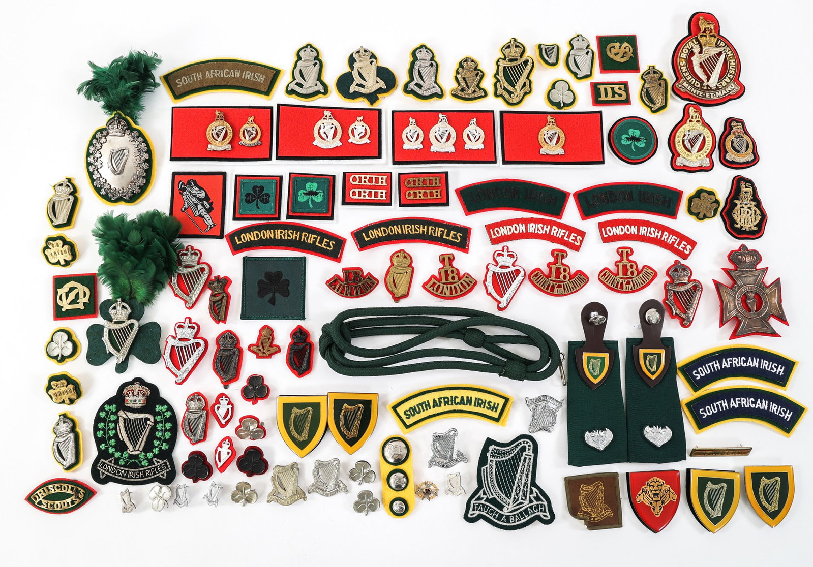 MODERN IRISH REGIMENTAL INSIGNIA: MODERN IRISH REGIMENTAL INSIGNIA Modern Irish Regimental Insignia. Includes British & South African Irish Regimental patches, tabs, cap badges, name tags, and more.