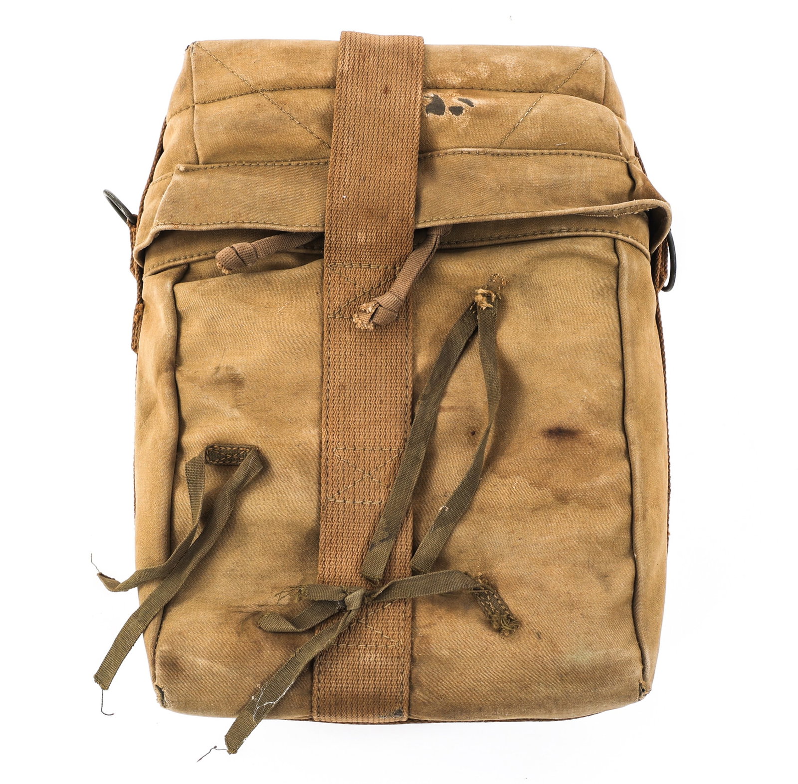 WWII US ARMY PATHFINDER MX-183/PPN-2 BEACON BAG: WWII US ARMY PATHFINDER MX-183/PPN-2 BEACON BAG WWII US Army Airborne Pathfinders MX-183/PPN-2 Radio Beacon Drop Bag. Khaki canvas construction with padded felt lining. "MX-183/PPN-2" is ink stamped o