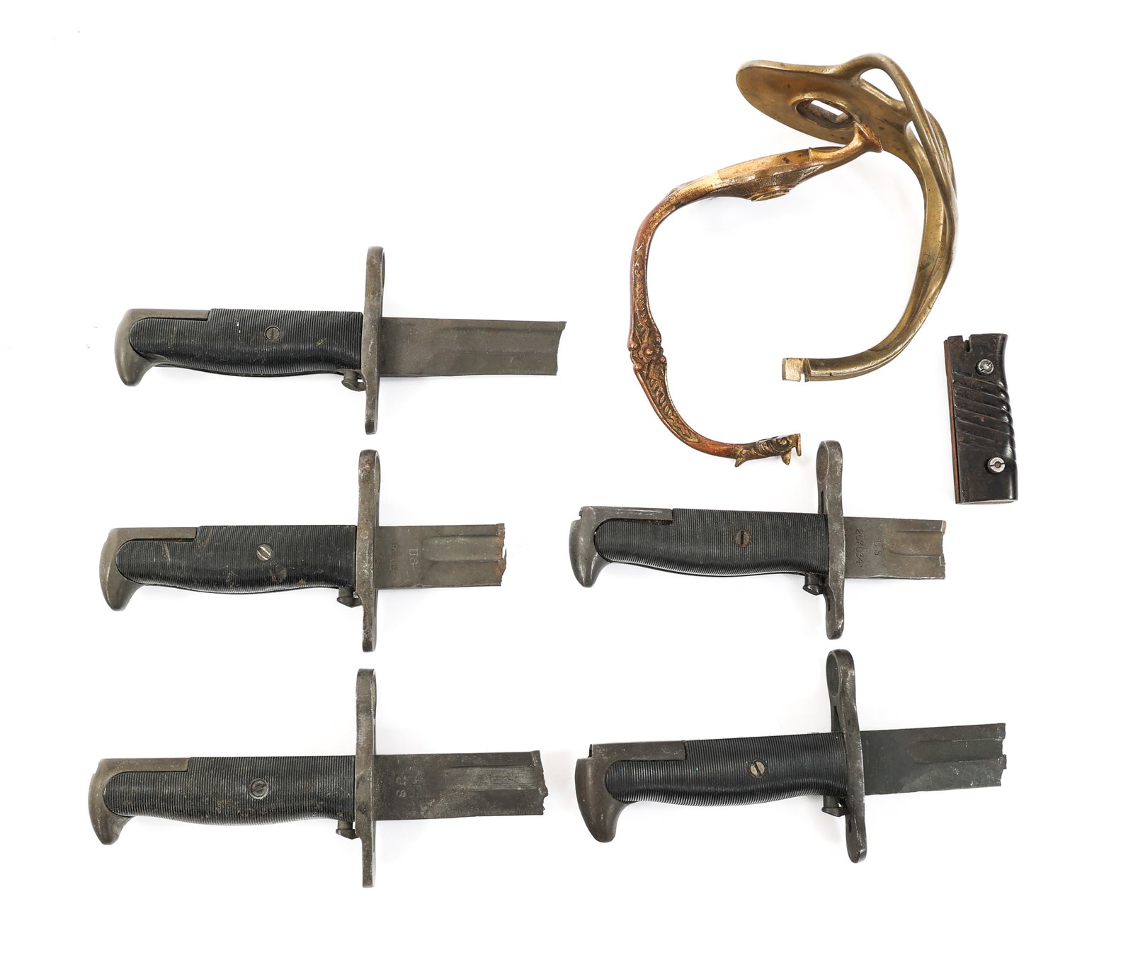 CIVIL WAR - WWII GERMAN & US BAYONET & SWORD PARTS: CIVIL WAR - WWII GERMAN & US BAYONET & SWORD PARTS Civil War - WWII German and US Bayonet and Sword Parts. (4) Cut Down 1905 Bayonets. Makers include Springfield and Rock Island. (1) Cut Down M1 Bayon