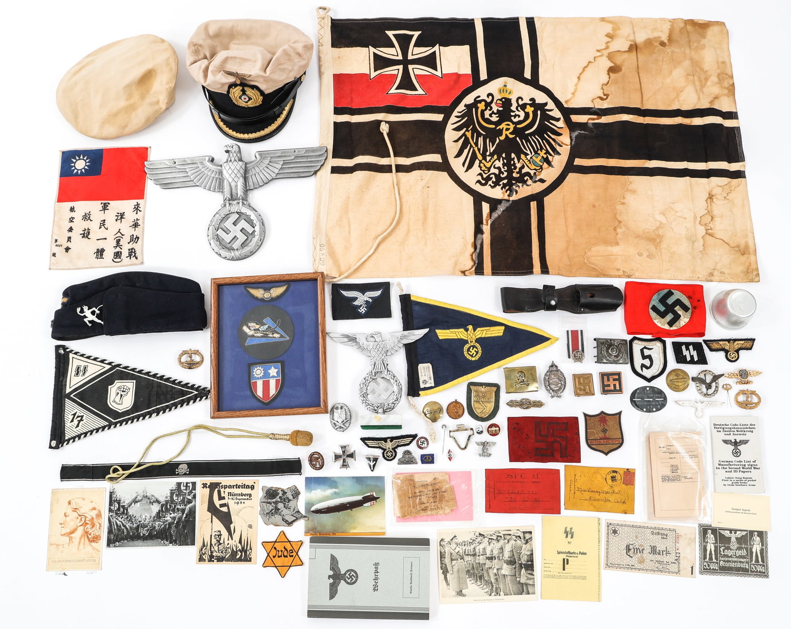 REENACTOR WWI - WWII US & GERMAN INSIGNIA: REENACTOR WWI - WWII US & GERMAN INSIGNIA Contemporary Production / Reenactor WWI - WWII US & German Insignia, Flags, Headgear, and more.